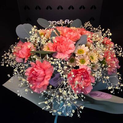 Bukiet „Koralowa Delikatność”