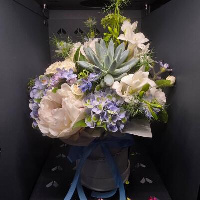 Błękitna Elegancja - Flowerbox