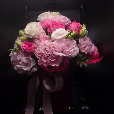 Pudrowa Elegancja - Flowerbox