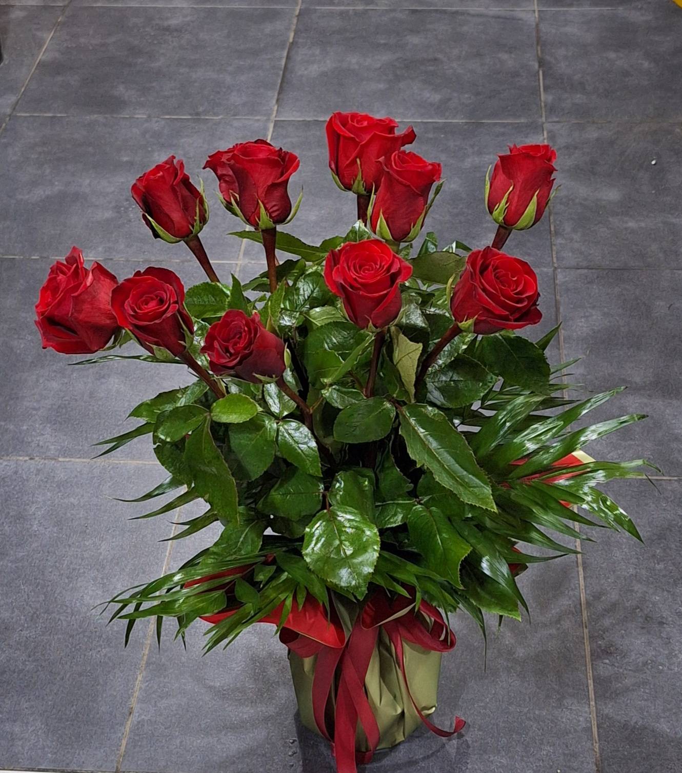 Bukiet 11 drugich róż